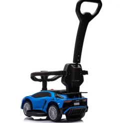 Lamborghini 3-in-1 Push Ride On Toy Car - Blue