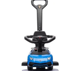 Lamborghini 3-in-1 Push Ride On Toy Car - Blue