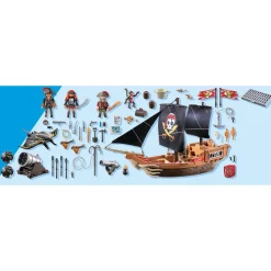 Large Pirate Ship Playset
