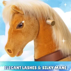 Light Brown Horse Model Y Ride on Toy - Age 3-4 Years