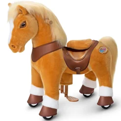 Light Brown Horse Model Y Ride on Toy - Age 3-4 Years