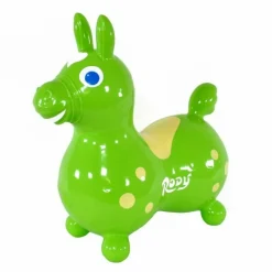 Lime Green Rody Horse Inflatable Bouncer Ride-on