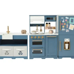 Little Chef Atlanta Modular Play Kitchen - Blue/Gold