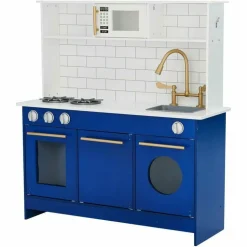 Little Chef Berlin Modern Play Kitchen - White / Blue