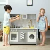 Little Chef Berlin Modern Play Kitchen - Grey / White
