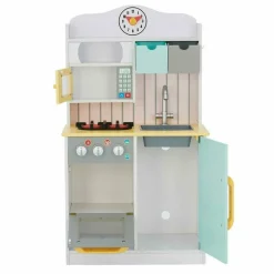 Little Chef Florence Classic Play Kitchen - White/Green & Yellow