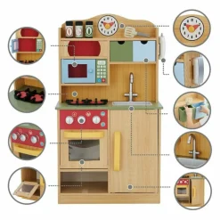 Little Chef Florence Classic Play Kitchen - Wood Grain