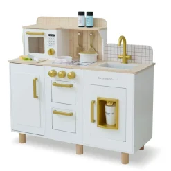 Little Chef Hampton Wooden Play Kitchen with Ice Dispenser & Sink - White