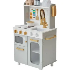 Little Chef Memphis Play Kitchen - Gray/Gold