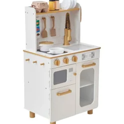 Little Chef Memphis Play Kitchen + Accessories - White/Gold