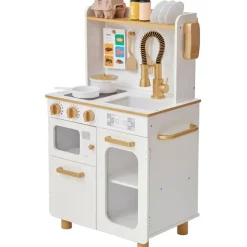 Little Chef Memphis Play Kitchen + Accessories - White/Gold