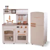 Little Chef Normandy Wooden Play Kitchen with Modular Fridge & Sink - Pink