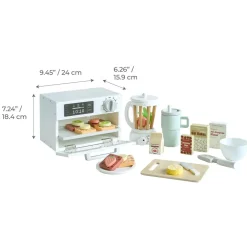 Little Chef Santa Barbara Wooden Healthy Dessert Set with 27 Accessories