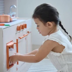 Little Chef St. Louis Wooden Play Kitchen with Sink & Ice Dispenser - Pink