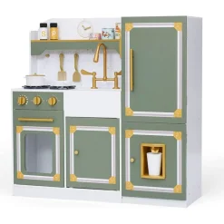 Little Chef Versailles Deluxe Play Kitchen - Olive Green