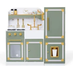 Little Chef Versailles Deluxe Play Kitchen - Olive Green