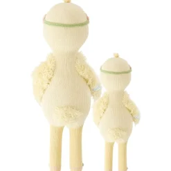 Little 13" Flora the Duckling (With Flower Crown) Hand-Knit Doll