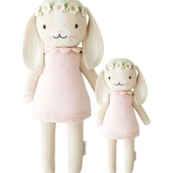 Little 13" Hannah the Bunny (Blush) Hand-Knit Doll