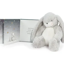 Little Nibble Bunny (Gray) Book & Plush Bundle