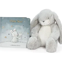 Little Nibble Bunny (Gray) Book & Plush Bundle