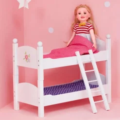 Little Princess 18" Doll Double Bunk Bed - Grey
