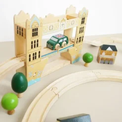 London Wood Train Set – 120 Pieces