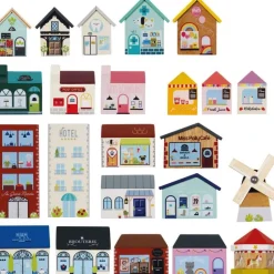 London Wood Train Set – 120 Pieces