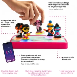 Loops Lap Curly Lines: 5 Figurines NeoFunk Band