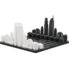 Los Angeles Edition Acrylic Chess Set with Wood Map Board