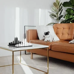 Los Angeles Edition Acrylic Chess Set with Wood Map Board