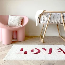 Love Rug - Cream/Red