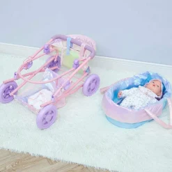 Magical Dreamland Baby Doll Stroller & Carrier Iridescent
