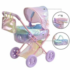 Magical Dreamland Baby Doll Stroller & Carrier Iridescent