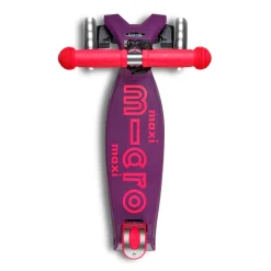 Maxi Deluxe Foldable Neon LED Scooter - Ultra Pink