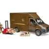 MB Sprinter UPS Truck with Driver Figure and Accessories
