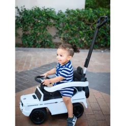 Mercedes G-Wagon 3 In 1 Push Car - White