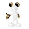 Mickey Mouse Figure White & Gold - 23.6"