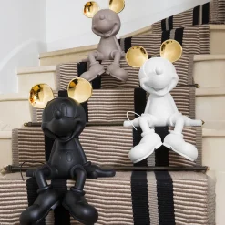 Mickey Mouse Take 2 White & Gold Figure - 19"
