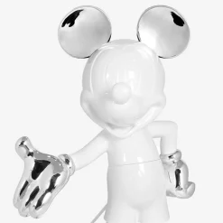 Mickey Mouse 12" Welcome Studio Figurine - White & Silver