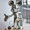 Mickey Mouse 12" Welcome Studio Figurine - Silver
