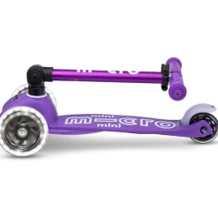 Micro Mini Foldable LED Scooter - Purple