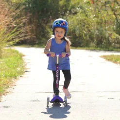 Micro Mini Foldable LED Scooter - Purple