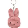 Miffy Flat ECO Corduroy Keychain - Dusty Rose