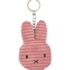 Miffy Flat ECO Corduroy Keychain - Dusty Rose