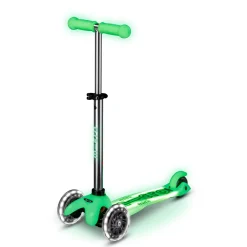 Mini Deluxe Glow LED Plus Scooter - Icy Lime