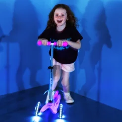 Mini Deluxe Glow LED Plus Scooter - Frosty Pink