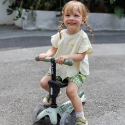 Mini Deluxe Rock & Go LED Scooter - Olive Sage