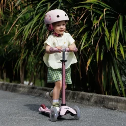 Mini Deluxe Rock & Go LED Scooter - Dusty Rose