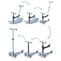 Mini Deluxe Rock & Go LED Scooter - Ocean Slate