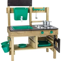Mud Kitchen Wooden Toy Playset with Accessories